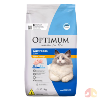 Ração Optimum Dry Para Gatos Adultos Castrados 3kg sabor Frango - Imagem principal