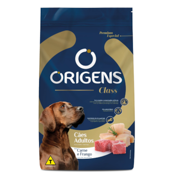 Ração Origens Class para Cachorros Adultos sabor Carne e Frango 20 kg - Imagem principal