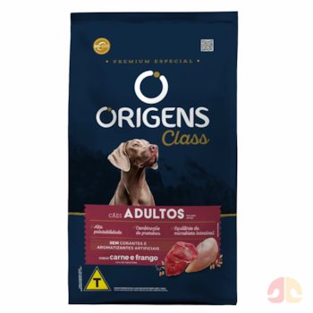 Ração Origens Class para Cachorros Adultos sabor Carne e Frango 20 kg - Imagem principal