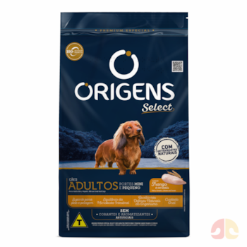 Ração Origens para Cães Adultos Porte Mini e Pequeno sabor Frango e Cereais 3 kg - Imagem principal