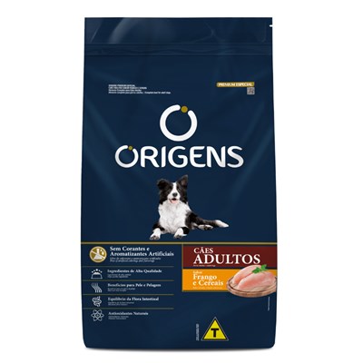 Produto Ração Origens para Cães Adultos sabor Frango e Cereais 15 kg