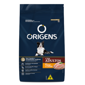 Ração Origens para Cães Adultos sabor Frango e Cereais 15 kg - Imagem principal