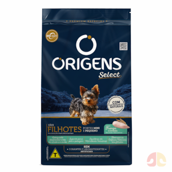 Ração Origens para Cães Filhotes Porte Mini e Pequeno sabor Frango e Cereais 10,1 kg - Imagem principal