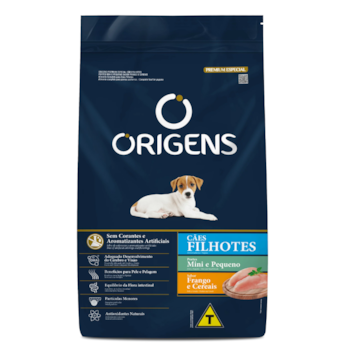 Ração Origens para Cães Filhotes Porte Mini e Pequeno sabor Frango e Cereais 10,1 kg - Imagem principal