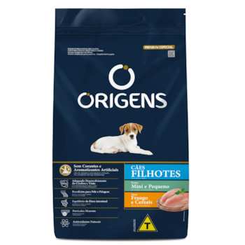 Ração Origens para Cães Filhotes Porte Mini e Pequeno sabor Frango e Cereais 3 kg - Imagem principal