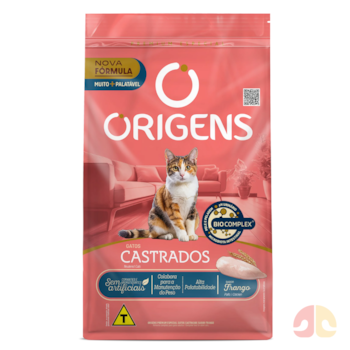 Ração Origens para Gatos Adultos Castrados 3 kg sabor Frango - Imagem principal