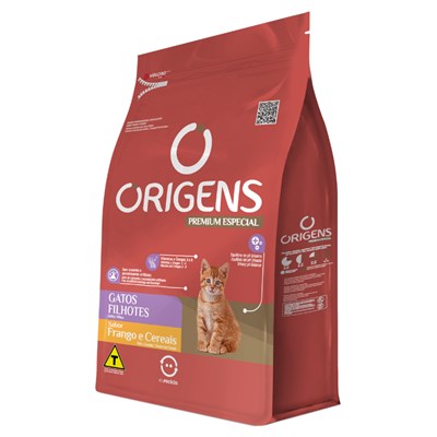 Ração Origens para Gatos Filhotes sabor Frango e Cereais 1,0kg