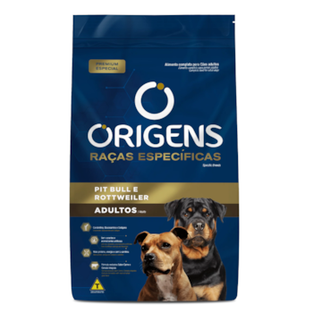 Ração Origens Raças Específicas para Cachorros Adultos Pitbull e Rottweiler 15 kg - Imagem principal