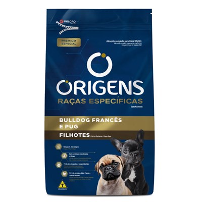 Produto Ração Origens Raças Específicas para Cachorros Filhotes Bulldog Francês e Pug 10,1 kg