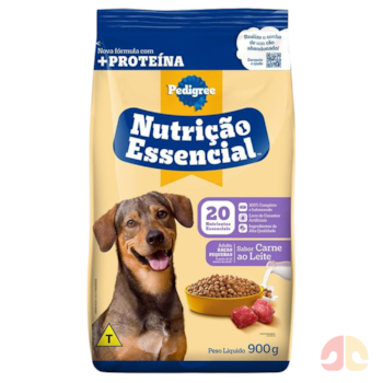 Ração Pedigree Nutrição Essencial Carne ao Leite 900g para Cães Adultos - Imagem principal