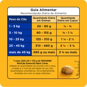 Ração Pedigree Nutrição Essencial para Cachorros Adultos Carne 13,5 kg + 1,5 Kg