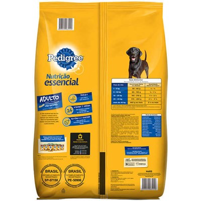 Ração Pedigree Nutrição Essencial para cachorros adultos carne 15,0kg