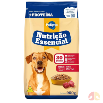 Ração Pedigree Nutrição Essencial Sabor Carne 900g para Cães Adultos - Imagem principal