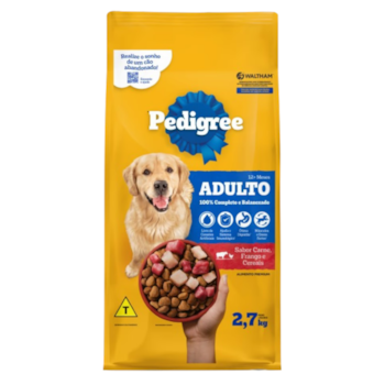 Ração Pedigree Para Cachorros Adultos 12 meses a 7 anos 2,7 kg Carne, Frango e Cereais - Imagem principal