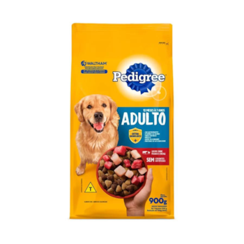 Ração Pedigree Para Cachorros Adultos 12 meses a 7 anos Carne, Frango e Cereais 900gr - Imagem principal