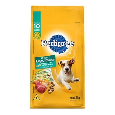 Ração Pedigree para cachorros adultos de raças pequenas 1,0kg