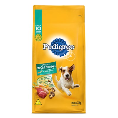 Ração Pedigree para cachorros adultos de raças pequenas 3,0kg