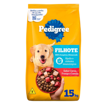 Ração Pedigree® para cachorros filhotes de raças médias e grandes 15 kg - Imagem principal