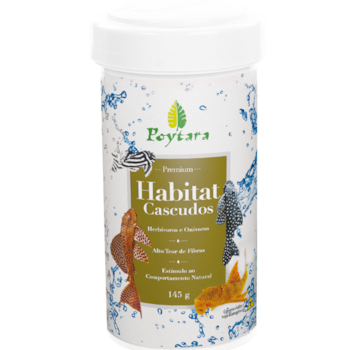 Ração Poytara Habitat para Cascudos Herbívoros e Onívoros 145 g - Imagem principal