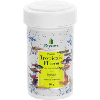 Ração Poytara Tropicais Flocos para Peixes 10gr - Imagem principal