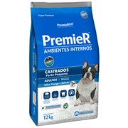 Ração PremieR Ambientes Internos cachorros adultos castrados frango e salmão 12,0kg