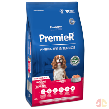 Ração PremieR Ambientes Internos Dermacare para Cães Adultos Sabor Salmão 2,5kg - Imagem principal