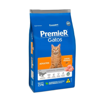 Ração PremieR Ambientes Internos gatos adultos frango 7,5kg - Imagem principal
