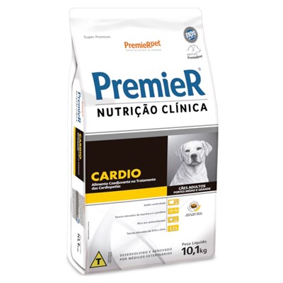 Ração PremieR Cardio Nutrição Clínica para Cães Adultos de Porte Médio e Grande 10,1 kg