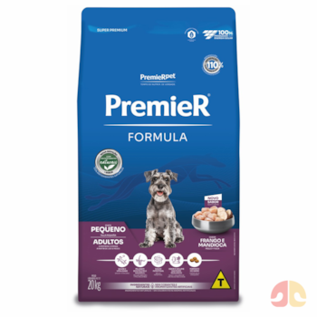 Ração PremieR Fórmula para Cães Adultos de Porte Pequeno Sabor Frango e Mandioca 20kg - Imagem principal