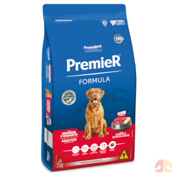 Ração PremieR Formula para Cães Adultos de Raças Grandes e Gigantes Sabor Carne 15kg - Imagem principal