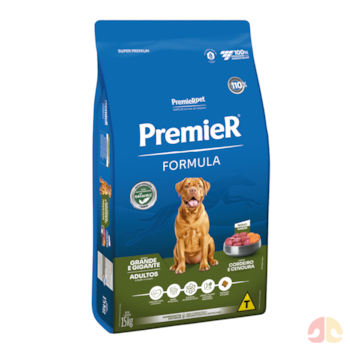 Ração PremieR Formula para Cães Adultos de Raças Grandes e Gigantes Sabor Cordeiro 15kg - Imagem principal