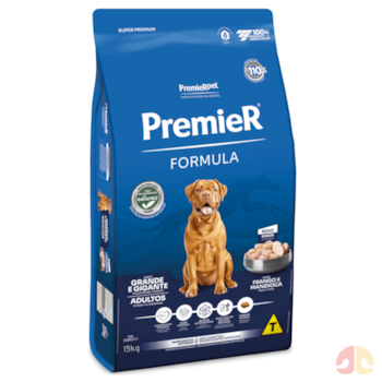 Ração PremieR Formula para Cães Adultos de Raças Grandes Sabor Frango 15kg - Imagem principal