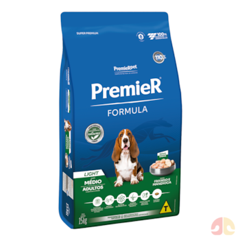 Ração PremieR Formula para Cães Adultos Raças Médias Light Frango 15kg - Imagem principal