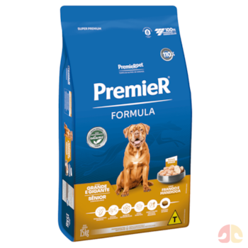 Ração PremieR Formula sabor Frango e Mandioca para Cães Sênior Porte Grande e Gigante 15 kg - Imagem principal