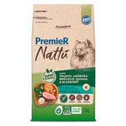 Ração PremieR Nattu cachorros adultos raças pequenas frango, abóbora e brocolis 1,0kg