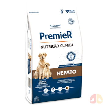 Ração PremieR Nutrição Clínica Hepato para Cães Adultos Porte Médio e Grande 10,1 kg - Imagem principal