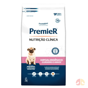 Ração PremieR Nutrição Clínica Hipoalergênico Cães Adultos 2 kg Porte Pequeno Cordeiro & Arroz - Imagem principal