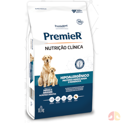 Ração PremieR Nutrição Clínica Hipoalergênico Proteína Hidrolisada ...