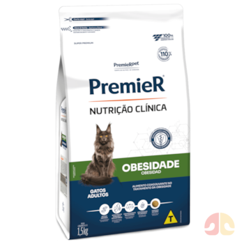 Ração PremieR Nutrição Clínica Obesidade Gatos 1,5 kg - Imagem principal