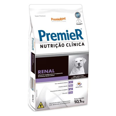 Produto Ração PremieR Nutrição Clínica Renal para Cães adultos de Porte Grande 10,1 kg