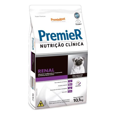 Produto Ração PremieR Nutrição Clínica Renal para Cães adultos de Porte Pequeno 10 kg