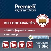 Ração PremieR Raças Especificas bulldog francês adultos frango 1,0kg