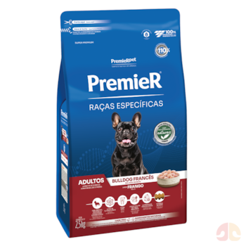 Ração PremieR Raças Específicas Bulldog Francês Adultos Sabor Frango 2,5kg - Imagem principal