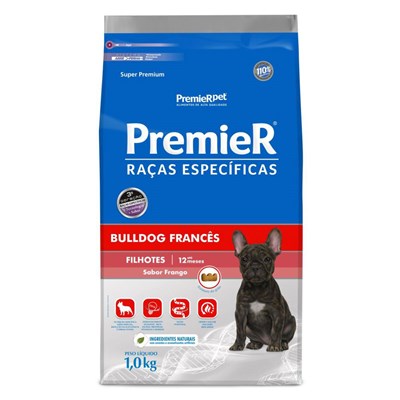 Ração PremieR Raças Especificas bulldog francês filhotes frango 1,0kg