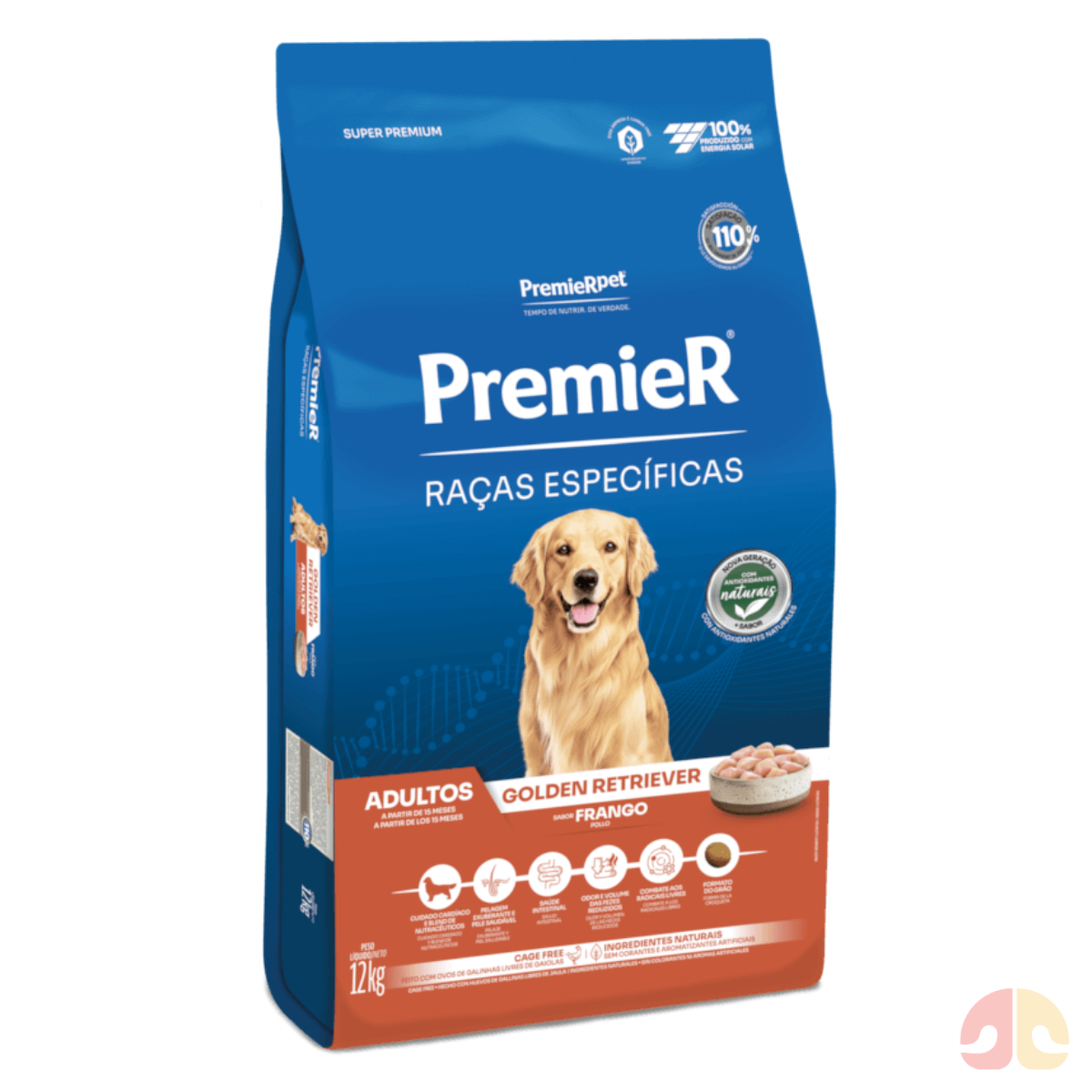 2個セット　Golden Retriever ゴールデンレトリバー12キロ Ração PremieR Raças Especificas golden retriever adultos frango 12kg