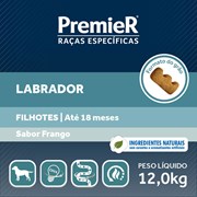 Ração PremieR Raças Especificas labrador adultos frango 12,0kg