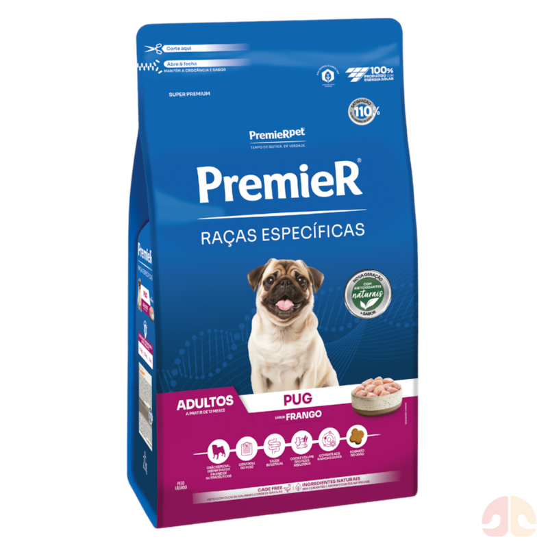 Ração PremieR Raças Específicas para Pug Adulto Porte Pequeno sabor ...