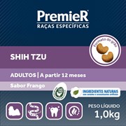 Ração PremieR Raças Especificas shih tzu adultos frango 1,0kg