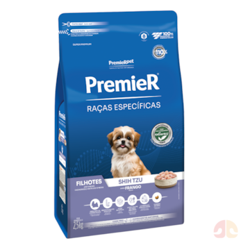 Ração PremieR Raças Específicas Shih Tzu Cães Filhotes Sabor Frango 2,5kg - Imagem principal