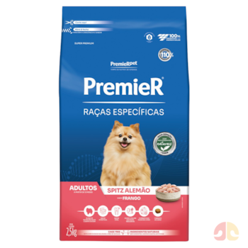 Ração PremieR Raças Específicas Spitz Alemão Adultos Sabor Frango 2,5kg - Imagem principal